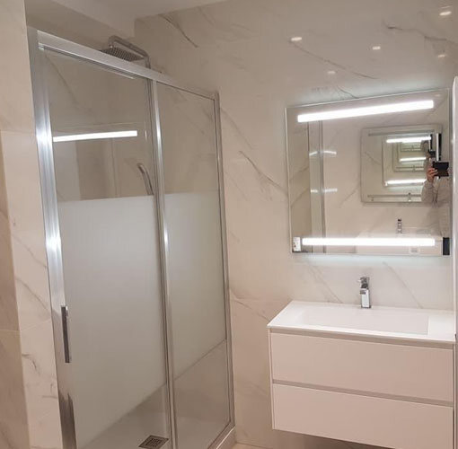 Salle de bains – chantier Amenite