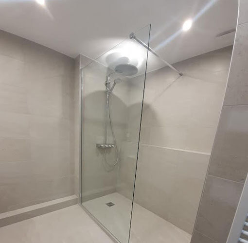 Douche à l'italienne – chantier Amenite