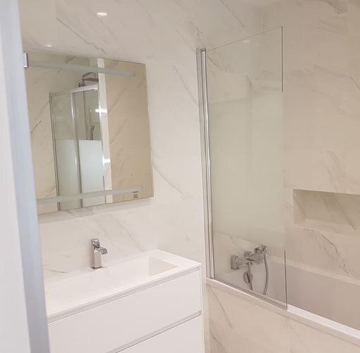 Salle de bains – chantier Amenite