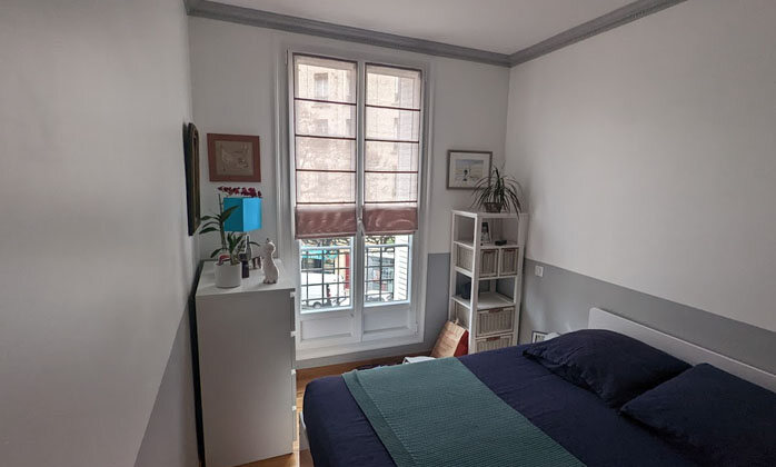 Chambre rénovée – chantier Amenite