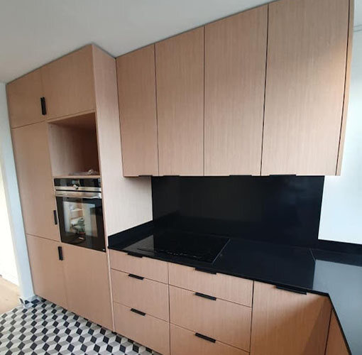 Cuisine sur mesure – chantier Amenite