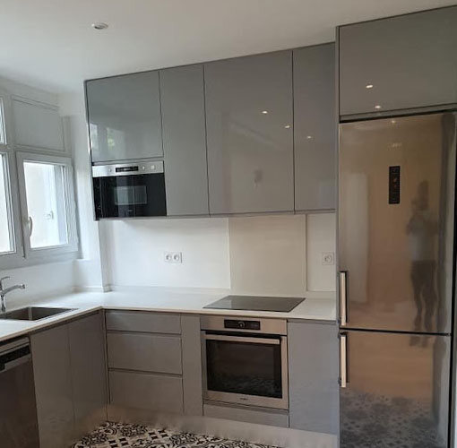 Cuisine sur mesure – chantier Amenite