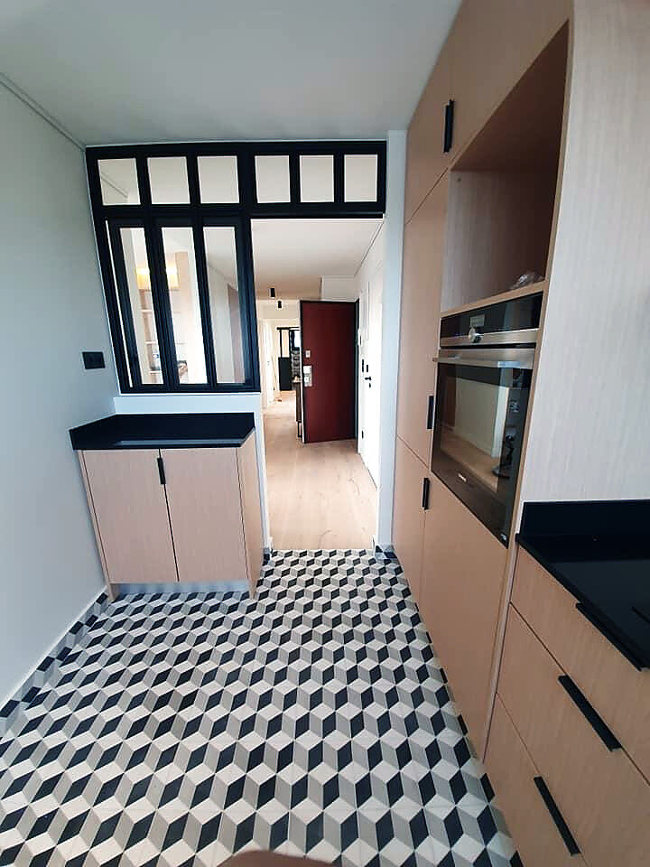 Cuisine et verrière – chantier Amenite